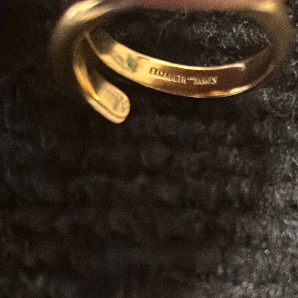 Elizabeth and James Elegant Gold Tone Wrap Ring - Picture 2 of 5